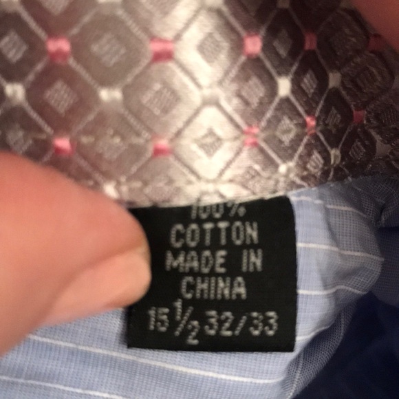 English Laundry • Blue Pinstripe Oxford Shirt - Picture 6 of 8